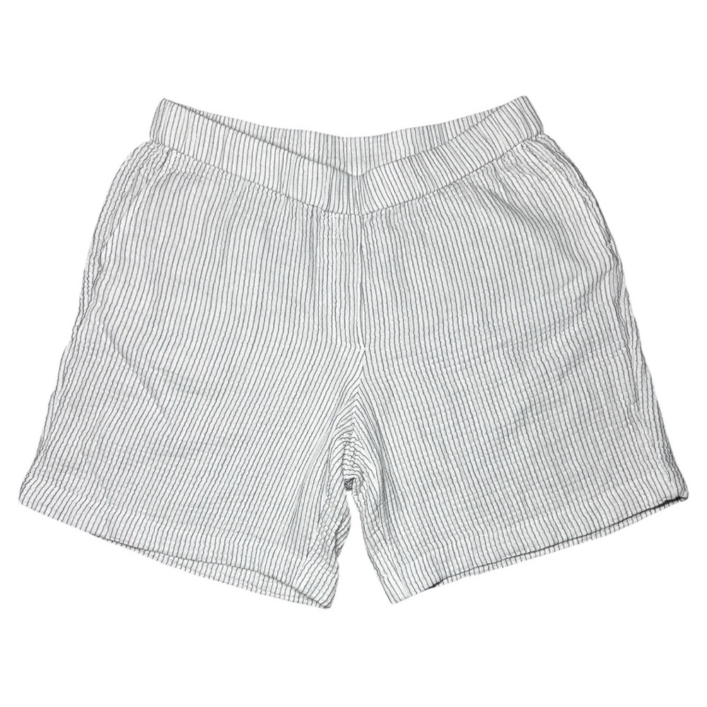 J. Jill White and Navy Pinstripe Women's Shorts
